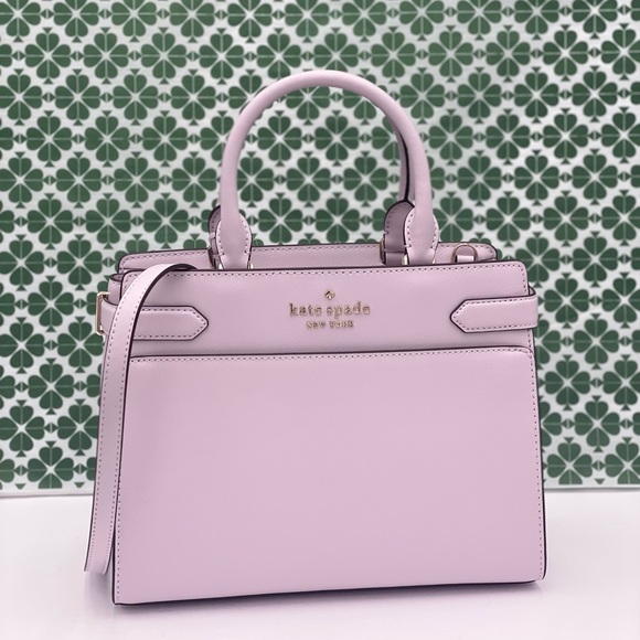 💜 New Kate Spade Staci Medium Satchel Lavender - Picture 9 of 11